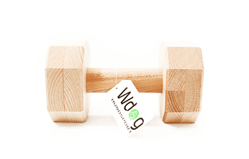 Wooden dumbbell IGP 1000 g