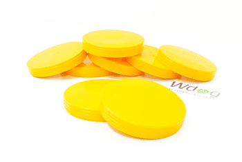Disco bocceplatta gula 2 pack
