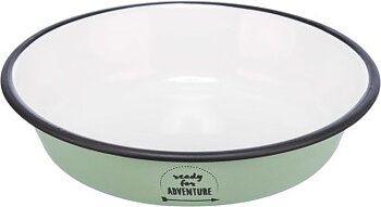 Food bowl enamel/stainless low 0.2 l
