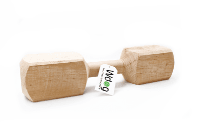 Wooden dumbbell IGP 2000 g