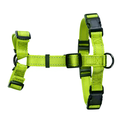Dogman Justerbar H-sele med reflex XL/XXL - Grön