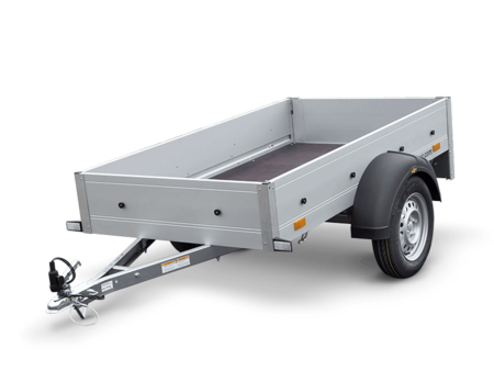 Flaksläp obromsad Startrailer enkelaxlad 2050 x 1095 x 300 mm