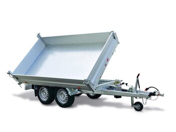 Tippsläp aluminium 3-vägstipp          4100 x 2100 x 350 mm