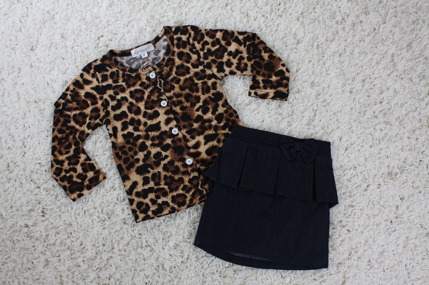 Bluse Und Rock Set Leopard