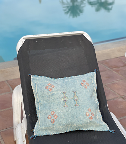 Cactus Silk kuddfodral Turkos