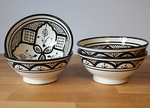 Skål Moroccan Home - Svart traditionell 18cm