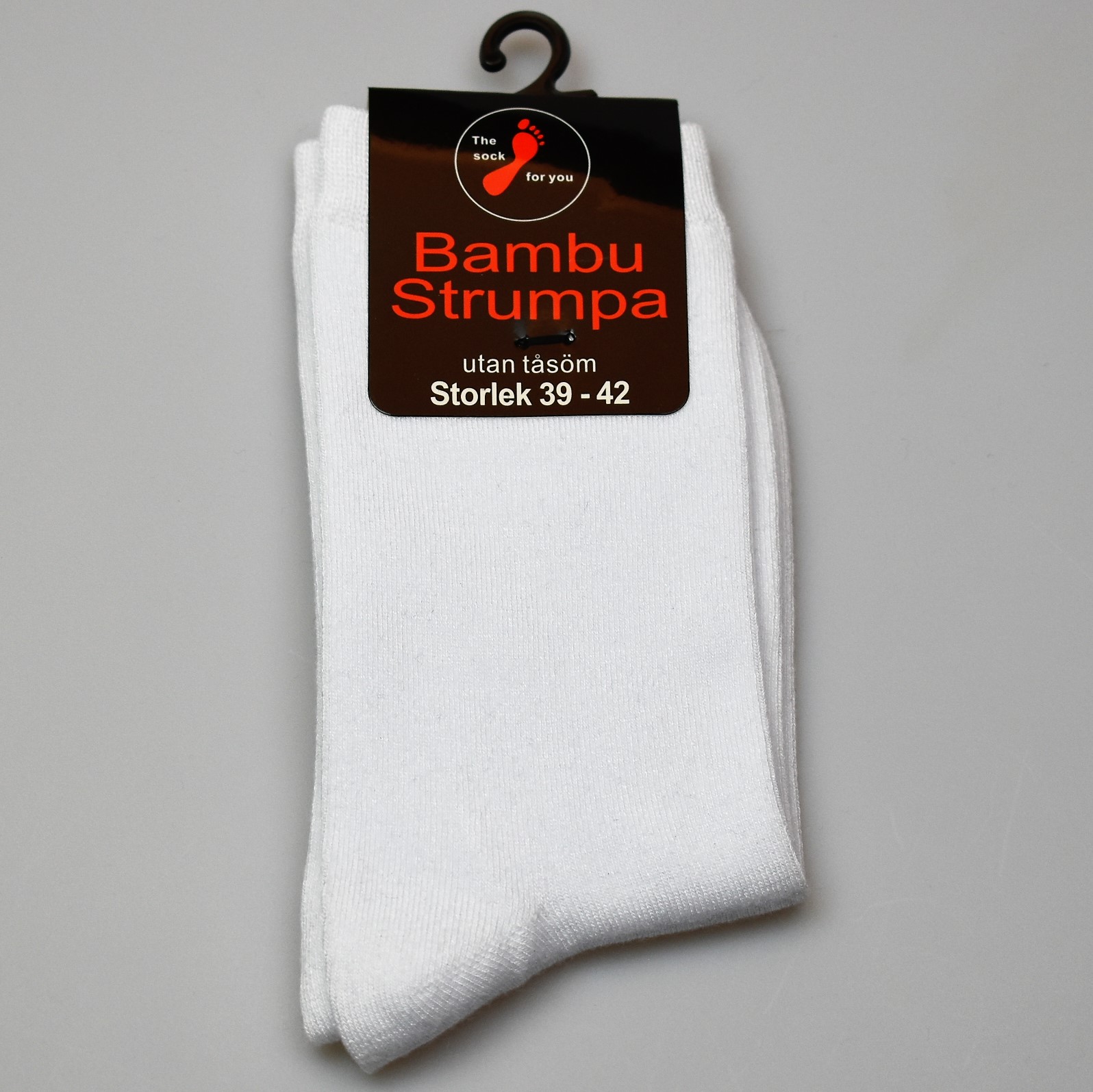 Bambustrumpa med vanlig resår - 3