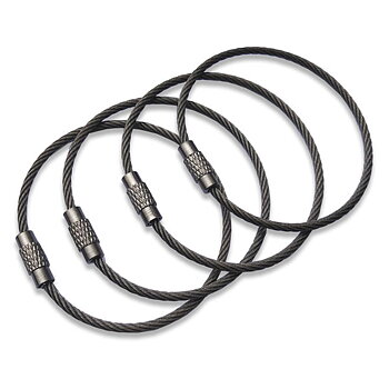 SILIPAC - Twist Lock Cable Ring - Wirenyckelring 4-pack