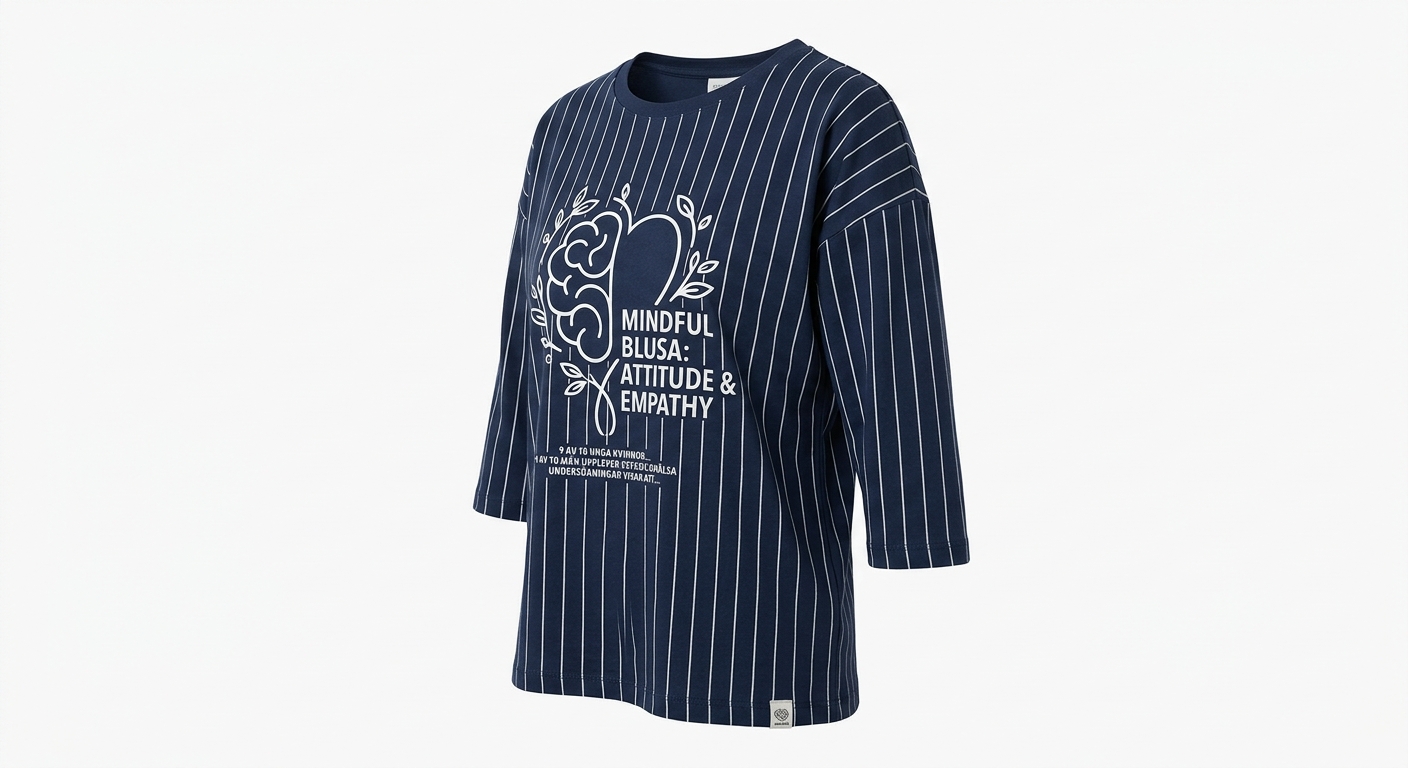 Mindful Blusa: Lyxig Silkemjukhet med Medvetenhet