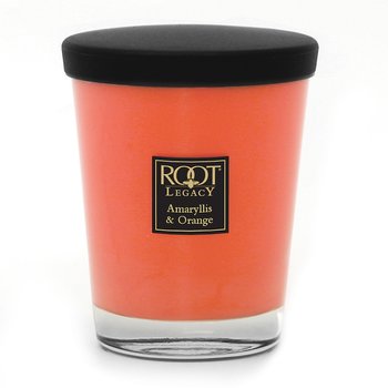 Veriglass Lrg Amaryllis & Orange