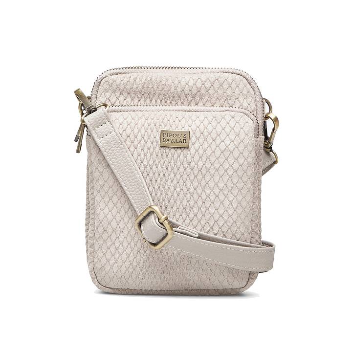 TRIPLE ZIP BAG BEIGE