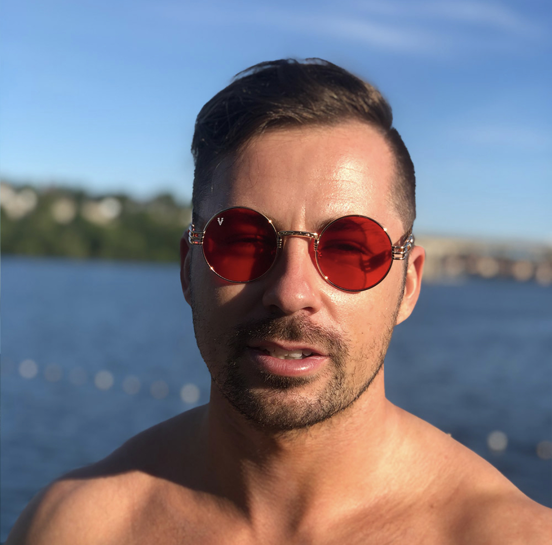 VV MIRROR Röd/Guld - 3