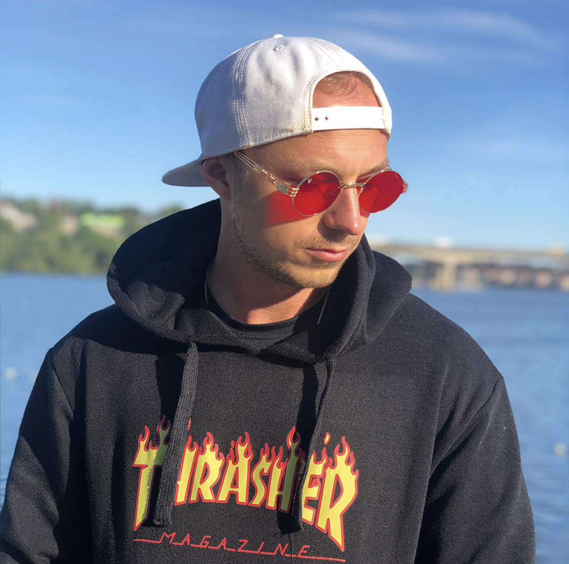 VV MIRROR Röd/Guld - 4