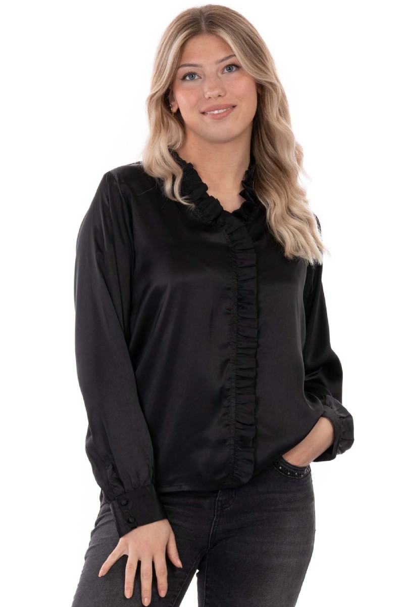 CHANTAL BLOUSE SVART