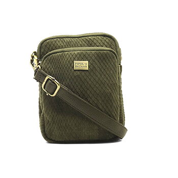 TRIPLE ZIP BAG ARMY GREEN