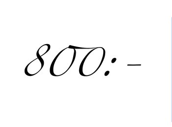 Presentkort  800