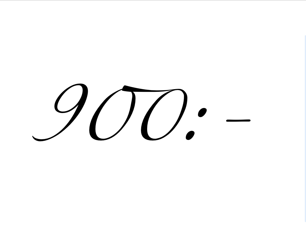 Presentkort 900
