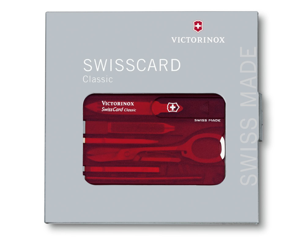 SwissCard Classic, transparent röd - 3