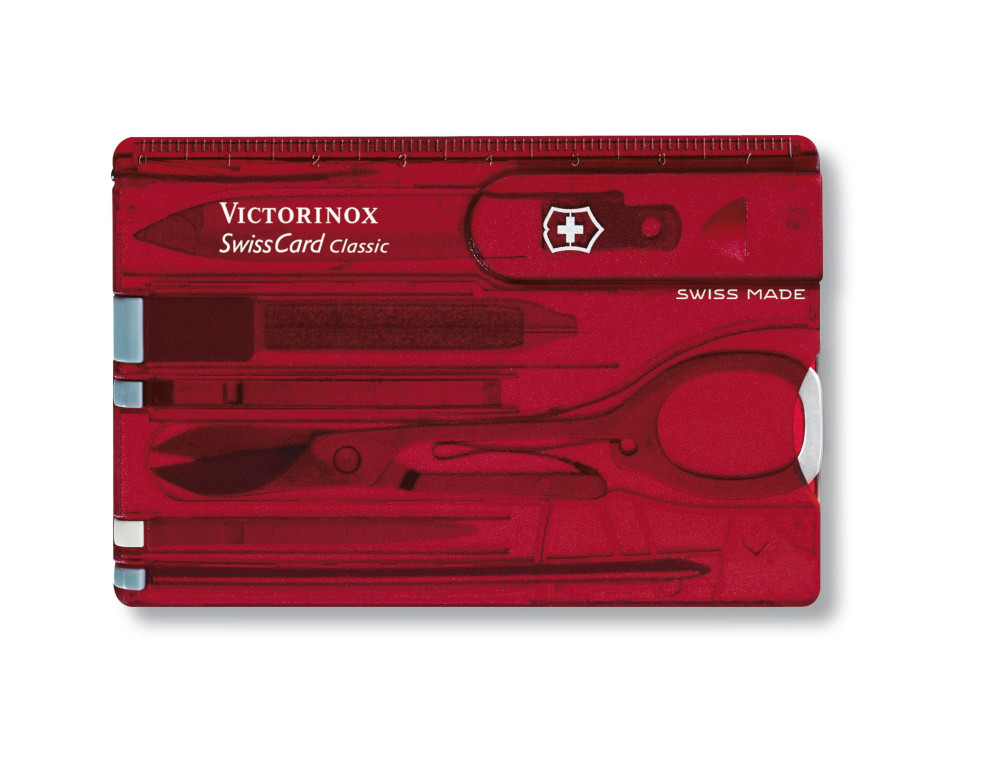 SwissCard Classic, transparent röd
