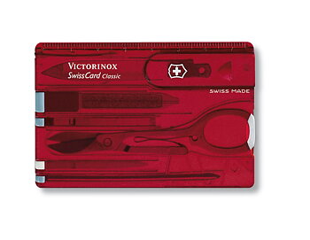SwissCard Classic, transparent röd