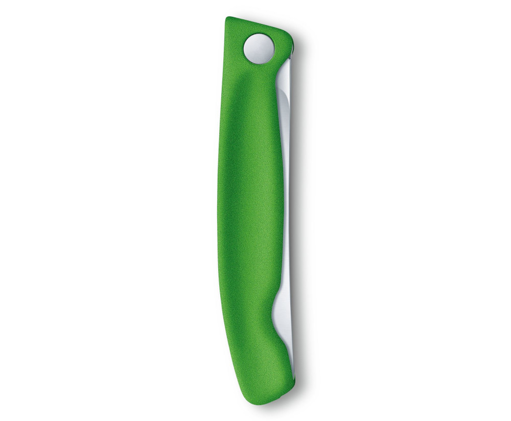 Foldable Paring Knife 11 cm tandad, grön - 5