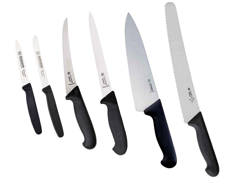 Giesser knivset styck/puts, 6 knivar
