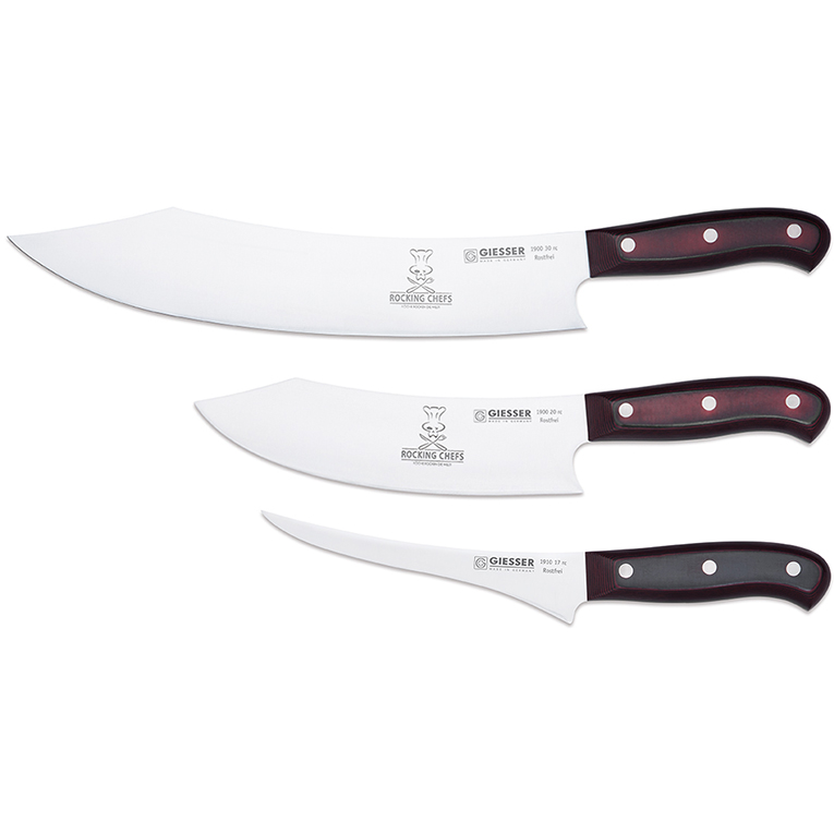PremiumCut knivset nr. 1 - 3 knivar, rocking chefs