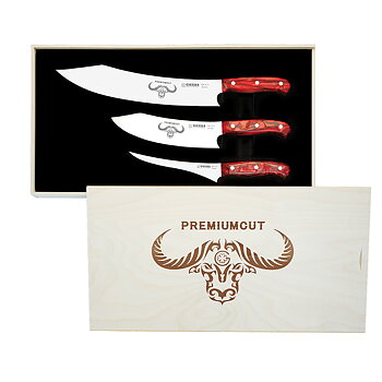 PremiumCut knivset nr. 1 - 3 knivar, red diamond