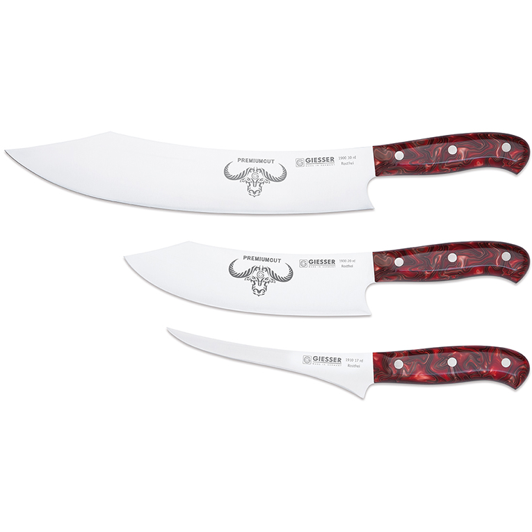 PremiumCut knivset nr. 1 - 3 knivar, red diamond