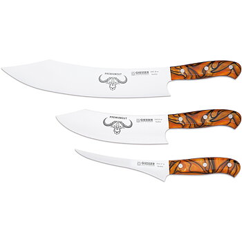 PremiumCut knivset nr. 1 - 3 knivar, spicy orange