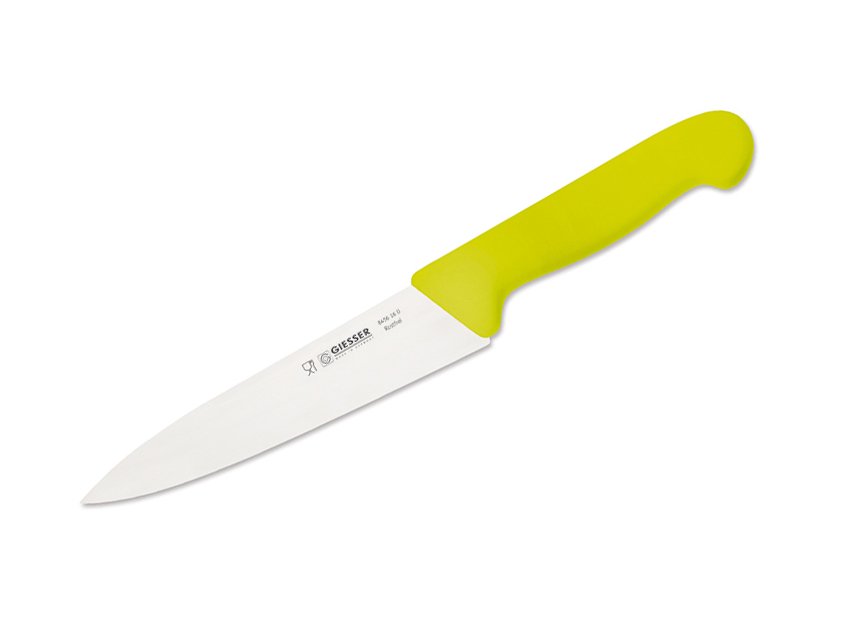 Kökskniv 16 cm, limegul