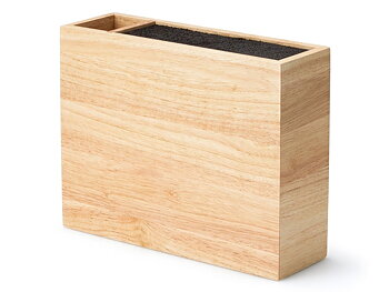 Knivblock bambu, extra fack