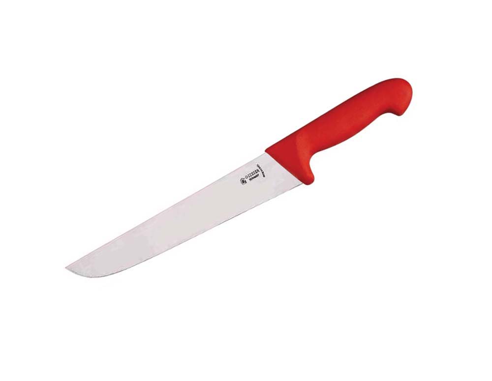 Styckkniv 24 cm, röd högt blad