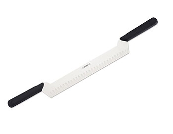 Ostkniv 2 handtag 30 cm, svart culter