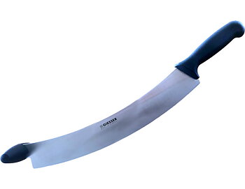 Ostkniv svängd 2 handtag 39 cm, svart