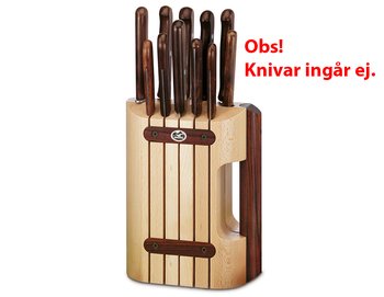 Knivblock bok, utan knivar