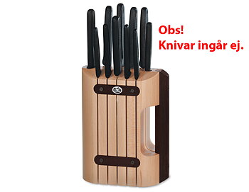 Knivblock bok, utan knivar