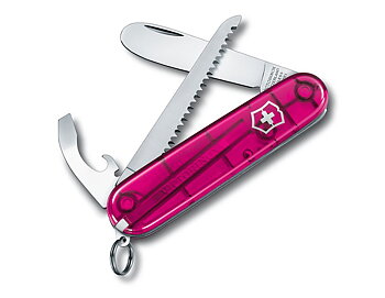 My first Victorinox, 84 mm transparent rosa (U)