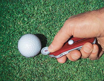 GolfTool, 91 mm transparent röd