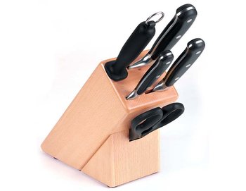 Knivblock bok, litet utan knivar