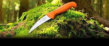 Bukkniv Dick 2139 stålkula, 12 cm / ORANGE