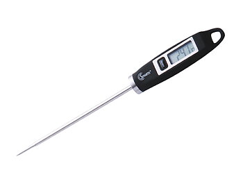 Universaltermometer 20 cm, svart