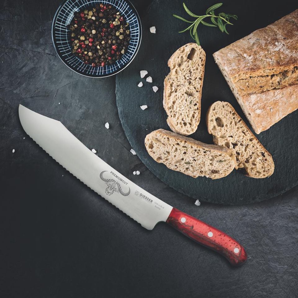 Brödkniv Wave No. 1 25 cm, red diamond - 3
