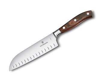 Santoku 17 cm, smidd culter trähandtag