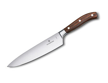Kockkniv 20 cm, smidd trähandtag
