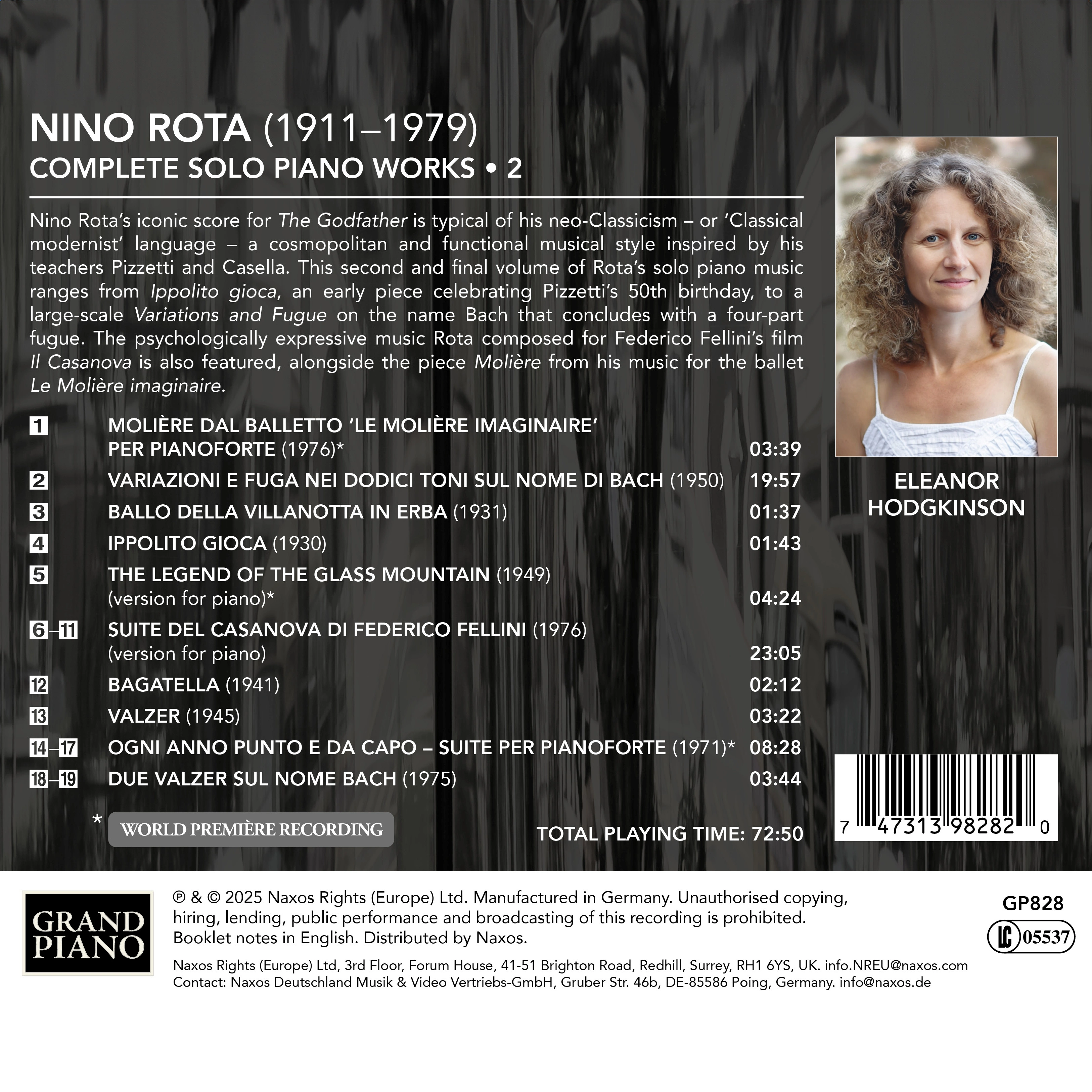 Rota: Complete Solo Piano Works, Vol. 2