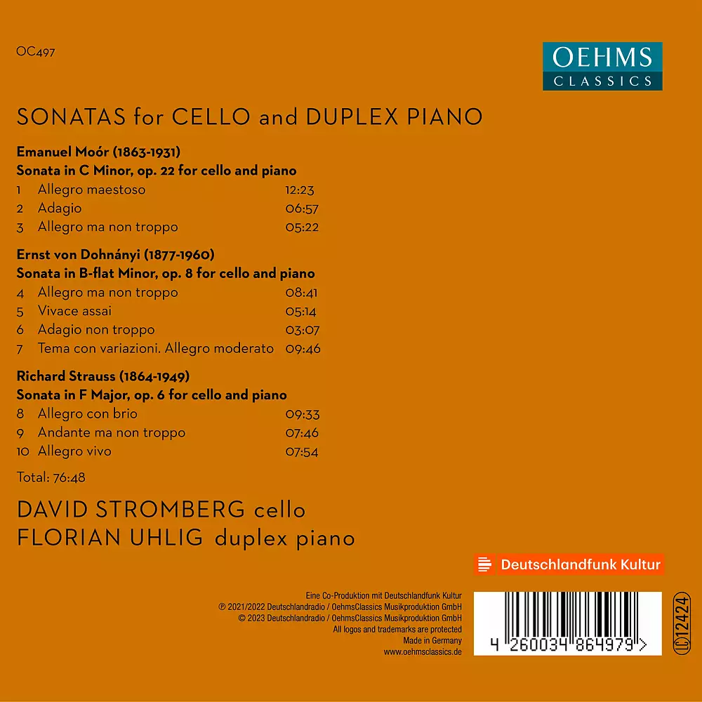 Sonatas for Cello and Duplex Piano