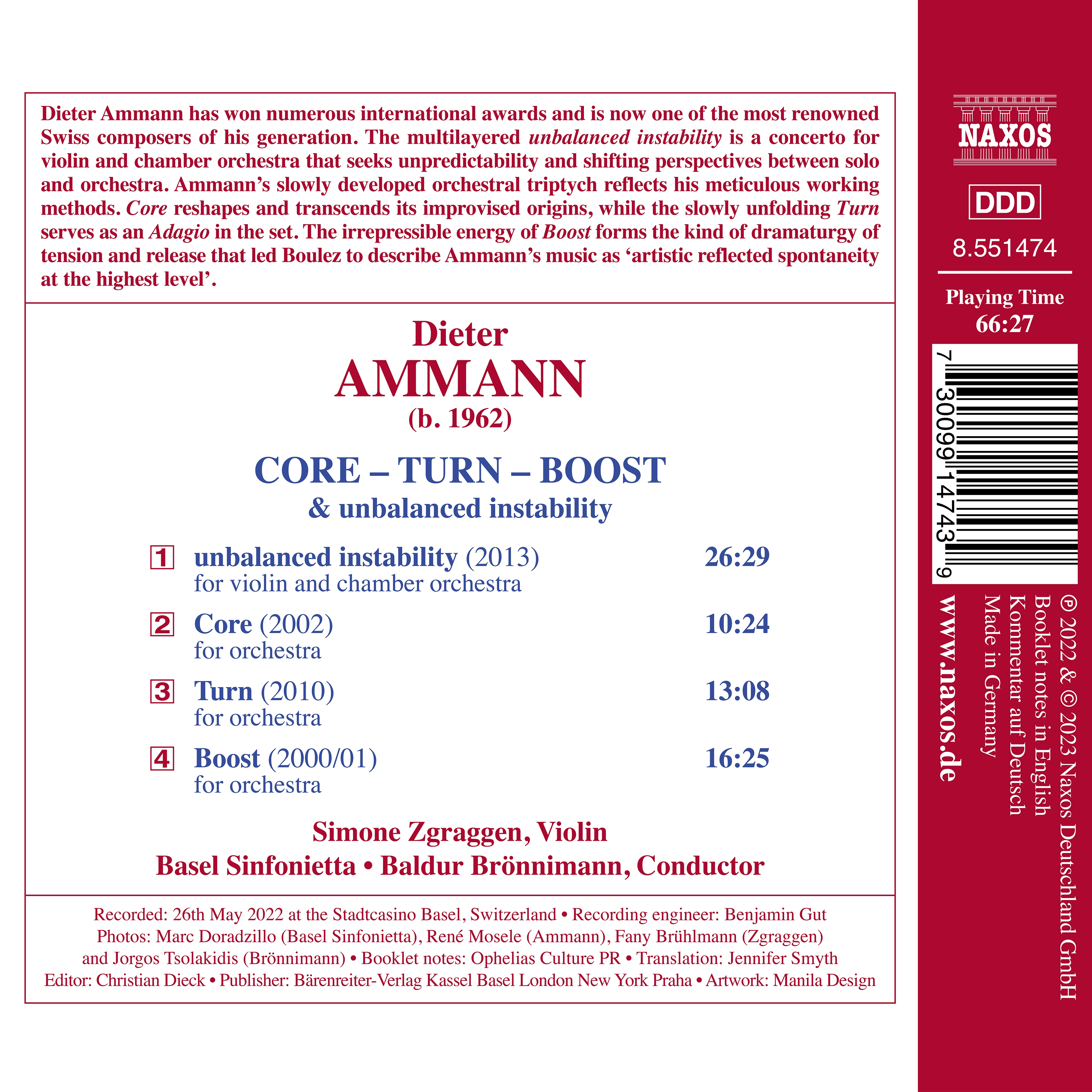 Dieter Ammann: Core – Turn – Boost & Unbalanced Stability