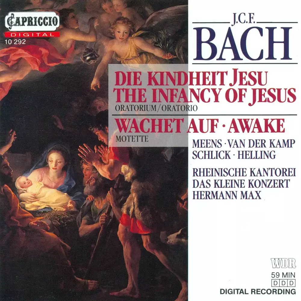 Bach, J.C.F.: Kindheit Jesu (Die) / Wachet Auf, Ruft Uns Die Stimme / 5 Sacred Songs