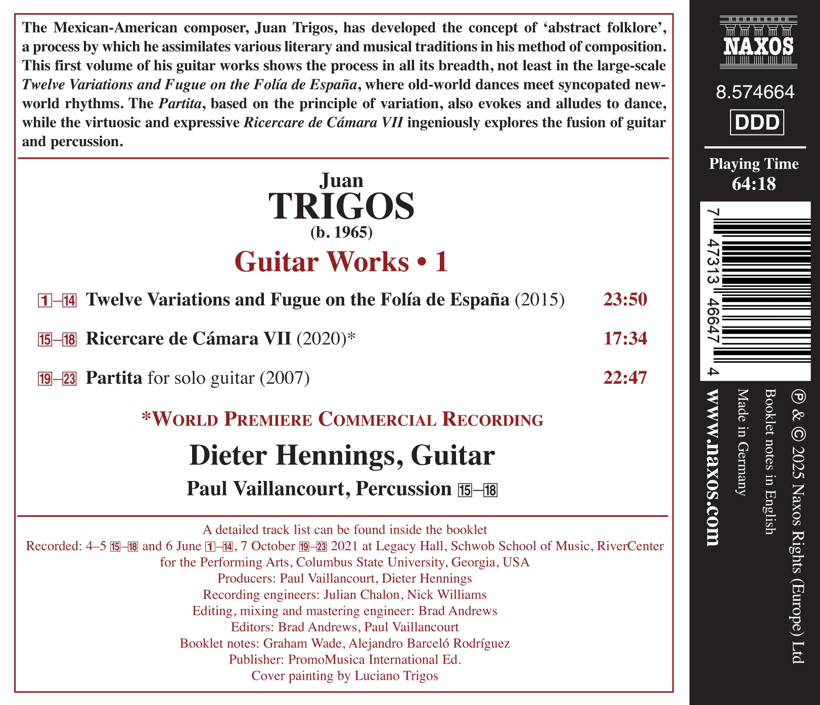 Trigos: Guitar Works, Vol. 1